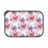 Purple and Pink Flowers Eco-Friendly Bento Box with Band and Utensils