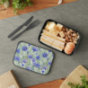 Blue Cornflowers Design Eco-Friendly Bento Box with Band and Utensils