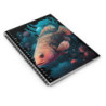 Coral Grouper Surrounded By Aquatic Foliage Spiral Notebook - Ruled Line, 8" x 6"