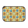 Sunflower Tiled Pattern Eco-Friendly Bento Box with Band and Utensils