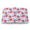 Purple and Pink Flower Pattern Hardcover Journal, Matte,  8" x 5.7"