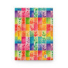 Rainbow Leaves Tiled Pattern Hardcover Journal, Matte,  8" x 5.7"