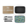 Water Lily Pond Eco-Friendly Bento Box with Band and Utensils