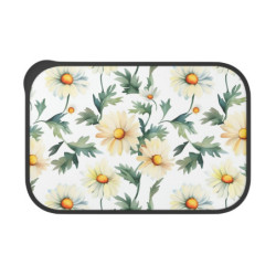 Daisy Pattern Eco-Friendly Bento Box with Band and Utensils