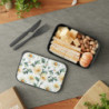 Daisy Pattern Eco-Friendly Bento Box with Band and Utensils