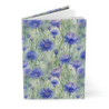 Blue Cornflowers Hardcover Journal, Matte,  8" x 5.7"