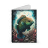 Parrotfish Aquatic Design Spiral Notebook - Ruled Line, 8" x 6"