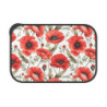 Red Poppy Flower Eco-Friendly Bento Box with Band and Utensils