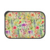 Rainbow Colored Wildflower Pattern Eco-Friendly Bento Box with Band and Utensils