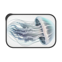 Jellyfish Design Eco-Friendly Bento Box with Band and Utensils