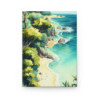 Beach and Sea Whimsical Landscape Summer Design, Journal, Matte,  8" x 5.7"