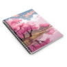 Riverside Cherry Blossom Trees Landscape Design, Spiral Notebook - Ruled Line, 8" x 6"