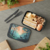 Wild Forest Landscape Design Eco-Friendly Bento Box with Band and Utensils