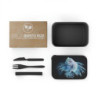 Ethereal Lionfish Design Eco-Friendly Bento Box with Band and Utensils