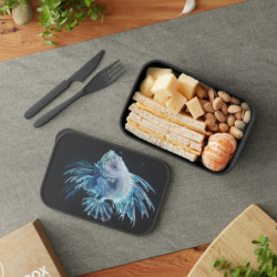 Ethereal Lionfish Design Eco-Friendly Bento Box with Band and Utensils