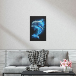 Ethereal Dolphin Premium Matte Vertical Poster 20" x 30" Poster