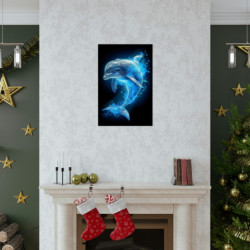 Ethereal Dolphin Premium Matte Vertical Poster 20" x 30" Poster