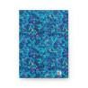 Glitter Style Aqua And Purple Pattern Hardcover Journal, Matte,  8" x 5.7"