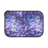 Blue and Purple Sequin Pattern Bento Box with Band and Utensils