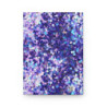 Blue and Purple Sequin Pattern Hardcover Journal, Matte,  8" x 5.7"