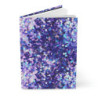 Blue and Purple Sequin Pattern Hardcover Journal, Matte,  8" x 5.7"