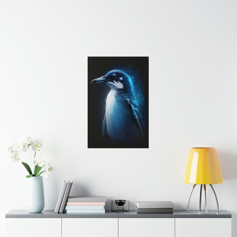 Ethereal Penguin Premium Matte Vertical Poster 20" x 30" Poster