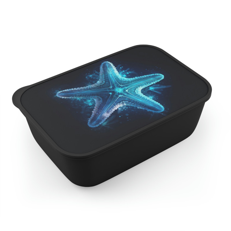 Ethereal Starfish Design Eco-Friendly Bento Box with Band and Utensils