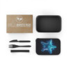 Ethereal Starfish Design Eco-Friendly Bento Box with Band and Utensils