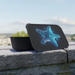 Ethereal Starfish Design Eco-Friendly Bento Box with Band and Utensils