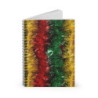 Christmas Tinsel Spiral Notebook - Ruled Line, 8" x 6"
