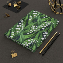 Lily of the Valley Hardcover Journal, Matte,  8" x 5.7"