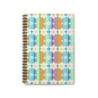 Pastel Daisy Pattern Spiral Notebook - Ruled Line, 8" x 6"