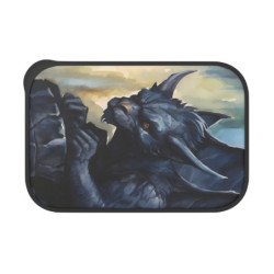 Gothic Gargoyle Eco-Friendly Bento Box with Band and Utensils