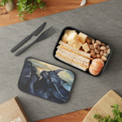 Gothic Gargoyle Eco-Friendly Bento Box with Band and Utensils