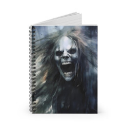 Hideous Screaming Banshee Spiral Notebook - Ruled Line, 8" x 6"