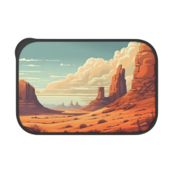 A Desolate Grand Canyon Landscape Design Eco-Friendly Bento Box with Band and Utensils