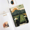 Vast Paddy Field Landscape Design, Spiral Notebook - Ruled Line, 8" x 6"