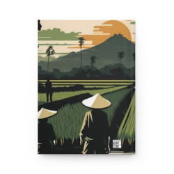 Vast Paddy Field Landscape Design, Journal, Matte,  8" x 5.7"