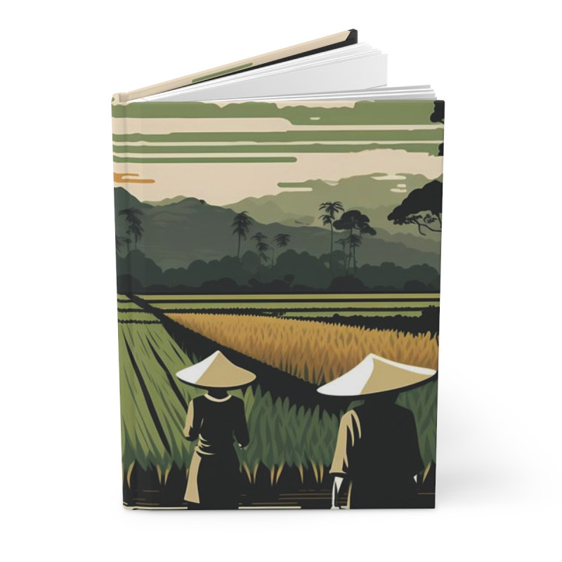 Vast Paddy Field Landscape Design, Journal, Matte,  8" x 5.7"