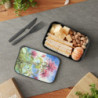 Bee Balm Wildflower Eco-Friendly Bento Box with Band and Utensils