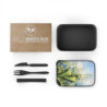 Lily of the Valley Wildflower Eco-Friendly Bento Box with Band and Utensils