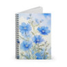 Baby Blue Eyes Spiral Notebook - Ruled Line, 8" x 6"