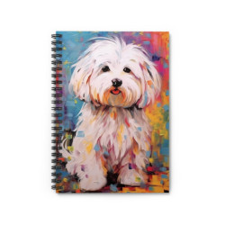 Maltese Dog Spiral Notebook...