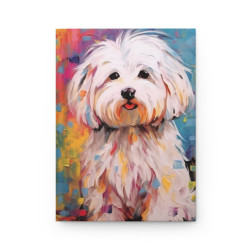 Maltese Dog Journal, Matte,  8" x 5.7"