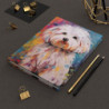 Maltese Dog Journal, Matte,  8" x 5.7"