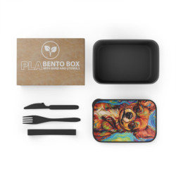 Chihuahua Dog Eco-Friendly Bento Box with Band and Utensils