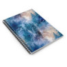 Abstract Wintry Forest Pattern Spiral Notebook - Ruled Line, 8" x 6"