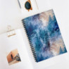 Abstract Wintry Forest Pattern Spiral Notebook - Ruled Line, 8" x 6"