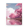 Riverside Cherry Blossom Trees Landscape Design, Journal, Matte,  8" x 5.7"