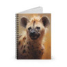 Hyena Portrait Spiral Notebook - Ruled Line, 8" x 6"